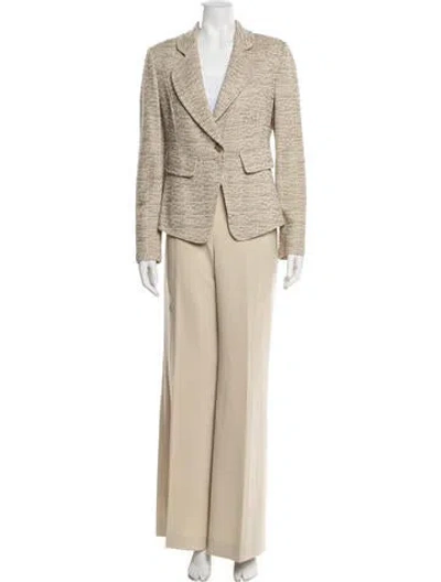 Pre-owned St John Pantsuit In Neutral