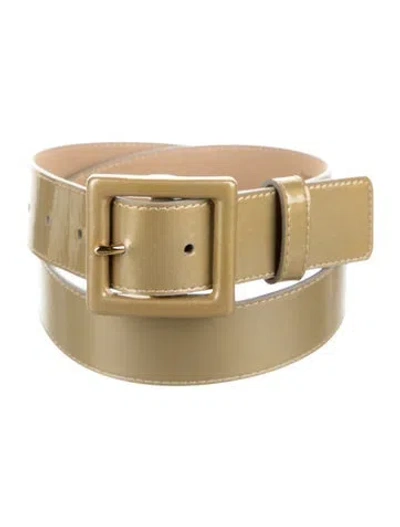 Pre-owned St John Patent Leather Belt In Neutral