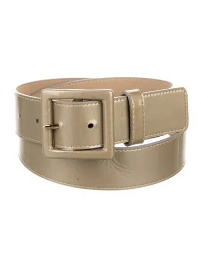Pre-owned St John Patent Leather Belt In Neutrals