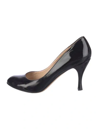 Pre-owned St John Patent Leather Pumps In Black