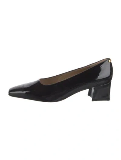 Pre-owned St John Patent Leather Pumps In Black