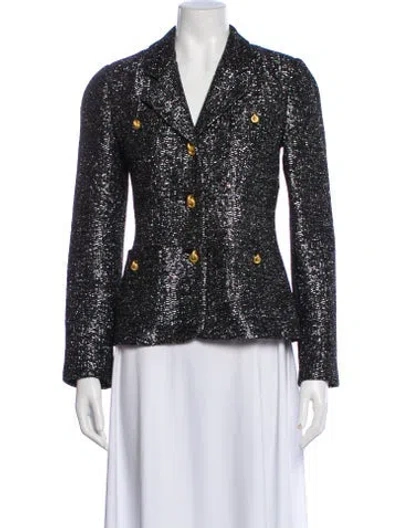 Pre-owned St John Patterned Blazer In Multi