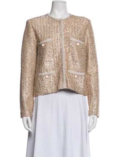 Pre-owned St John Patterned Blazer In Neutrals