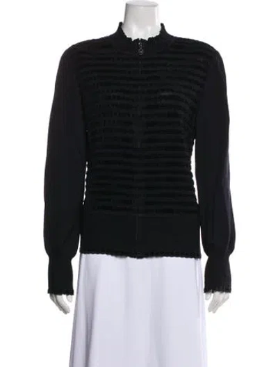 Pre-owned St John Patterned Jacket In Black