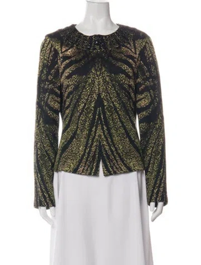 Pre-owned St John Patterned Jacket In Multi