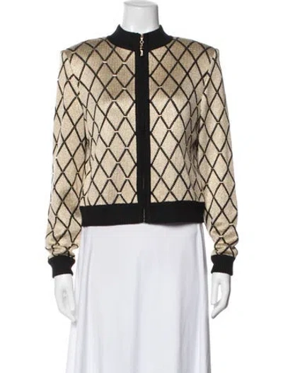 Pre-owned St John Patterned Jacket In Multicolor