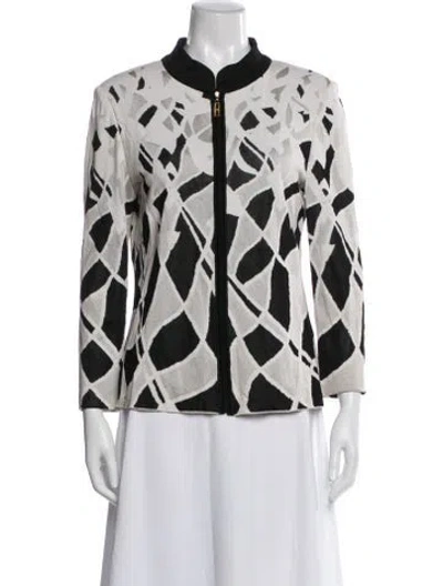 Pre-owned St John Patterned Jacket In Neutral