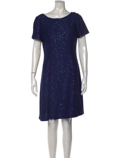 Pre-owned St John Patterned Knee-length Dress