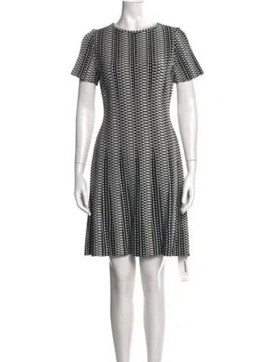Pre-owned St John Patterned Knee-length Dress In Multi