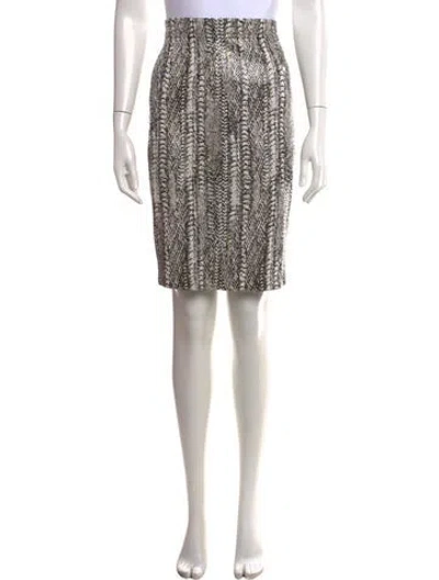 Pre-owned St John Patterned Knee-length Skirt In Multicolor