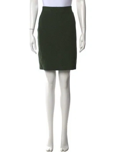 Pre-owned St John Patterned Mini Skirt In Multi