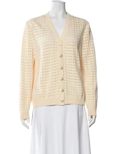 Pre-owned St John Patterned Sweater In Neutral