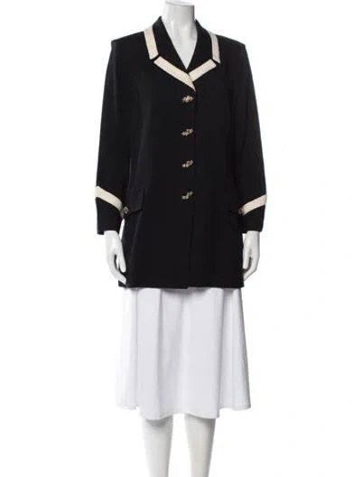 Pre-owned St John Peacoat In Black