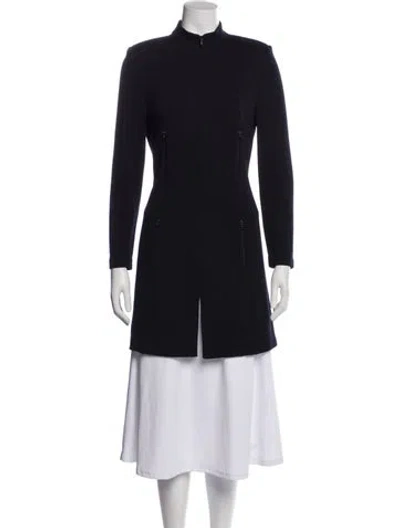 Pre-owned St John Peacoat In Blue