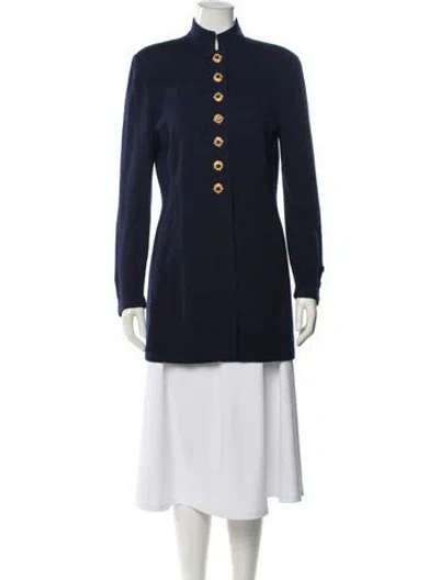 Pre-owned St John Peacoat In Blue