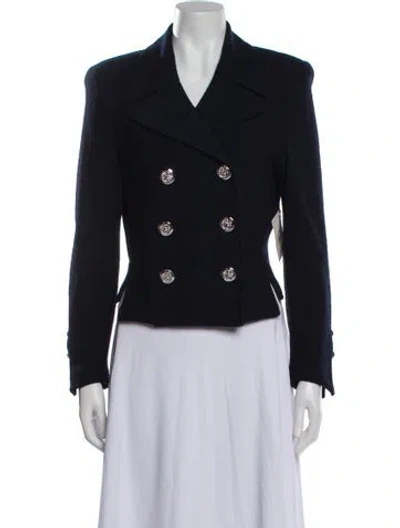 Pre-owned St John Peacoat W/ Tags In Blue