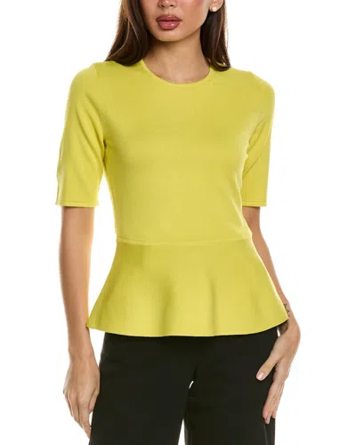 St John St. John Peplum Top In Yellow