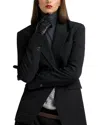 St John St. John Collection Pinstripe Luxe Suiting Jacket In Shadow