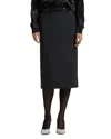 St John Bonded Mouline Tweed Crop Collared Jacket In Shadow