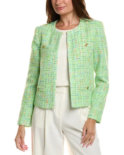 St John St. John Pique Day Jacket In Green