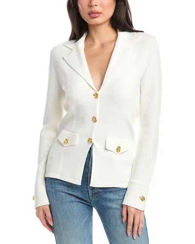 St John St. John Pique Jacket In White