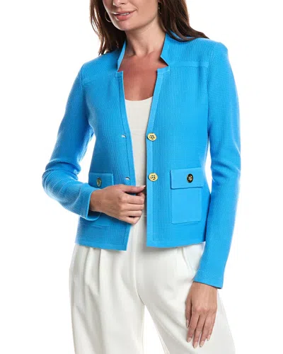 ST JOHN ST. JOHN PIQUE KNIT JACKET