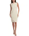 St John St. John Pique Knit Midi Dress In Neutral