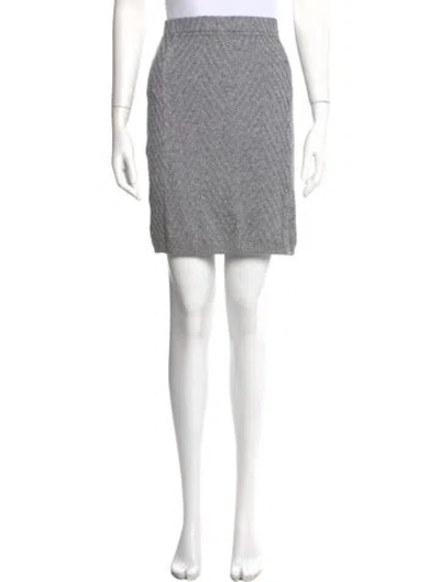 Pre-owned St John Pleated Accents Knee-length Skirt In Black