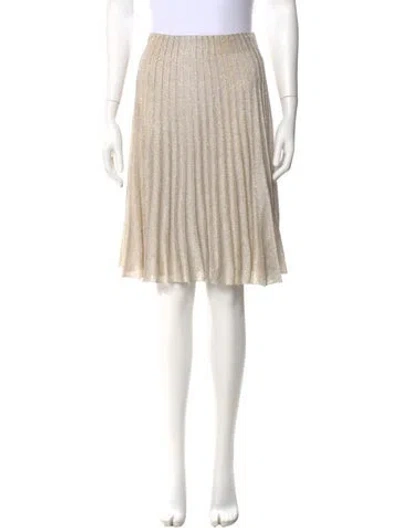 Pre-owned St John Pleated Accents Knee-length Skirt W/ Tags