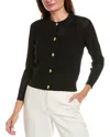 St John Santiago Knit Cardigan In Black