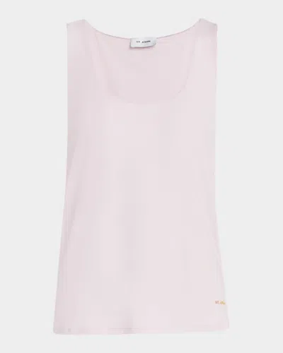 St John Polished Stretch Jersey Tank Top