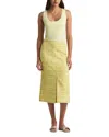 St John St. John Collection Polished Stretch Jersey Tank In Lemon Grass