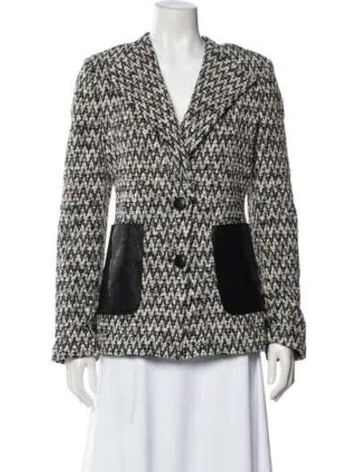 Pre-owned St John Printed Blazer