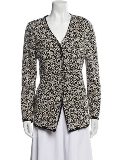 Pre-owned St John Printed Blazer