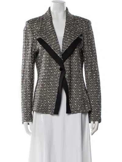 Pre-owned St John Printed Blazer
