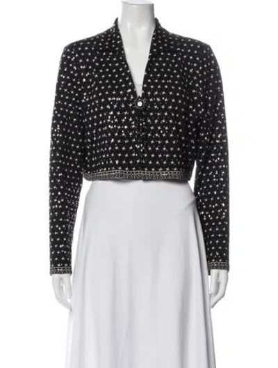 Pre-owned St John Printed Blazer In Multi