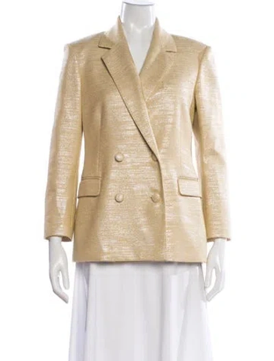 Pre-owned St John Printed Blazer In Neutral
