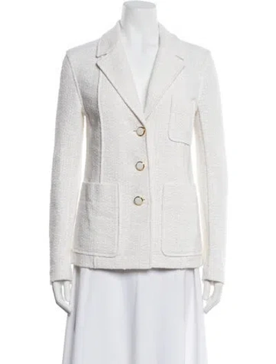 Pre-owned St John Printed Blazer W/ Tags In Neutral