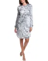St John St. John Printed Dress In Gray