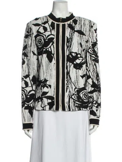 Pre-owned St John Printed Evening Jacket