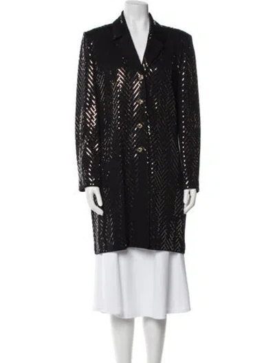 Pre-owned St John Printed Evening Jacket In Black
