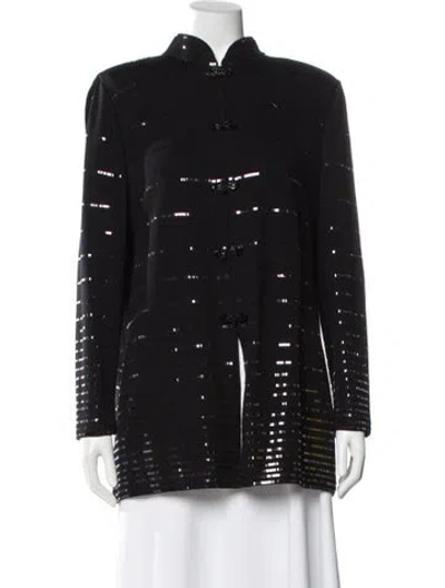 Pre-owned St John Printed Evening Jacket In Black