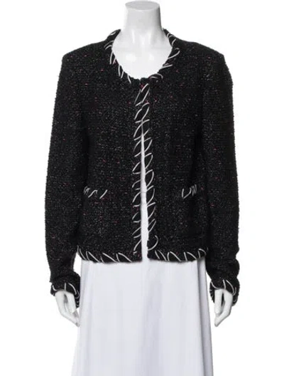 Pre-owned St John Printed Evening Jacket In Black