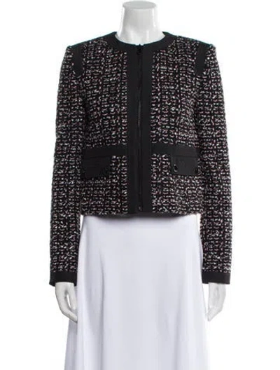 Pre-owned St John Printed Evening Jacket In Black