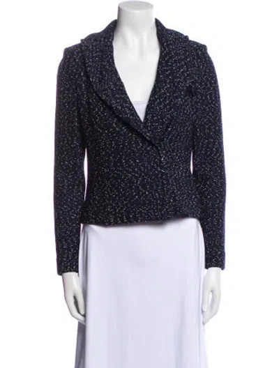 Pre-owned St John Printed Evening Jacket In Black