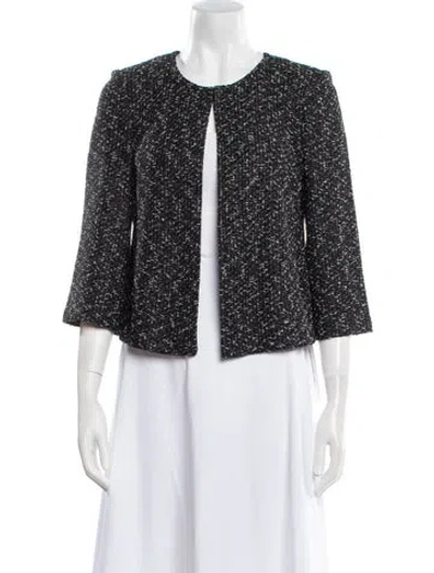 Pre-owned St John Printed Evening Jacket In Black