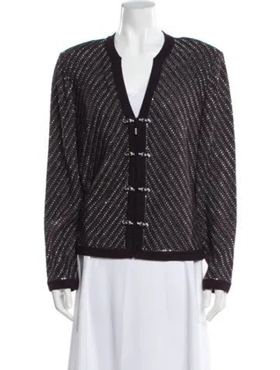 Pre-owned St John Printed Evening Jacket In Multi