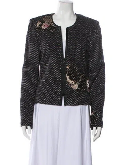 Pre-owned St John Printed Evening Jacket In Multi