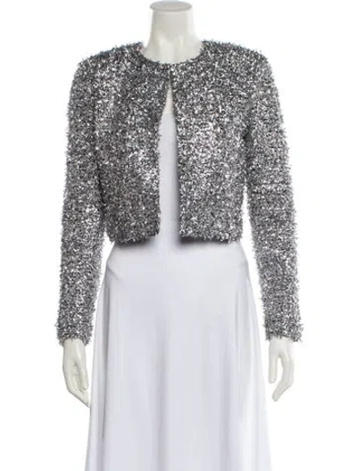 Pre-owned St John Printed Evening Jacket In Multi