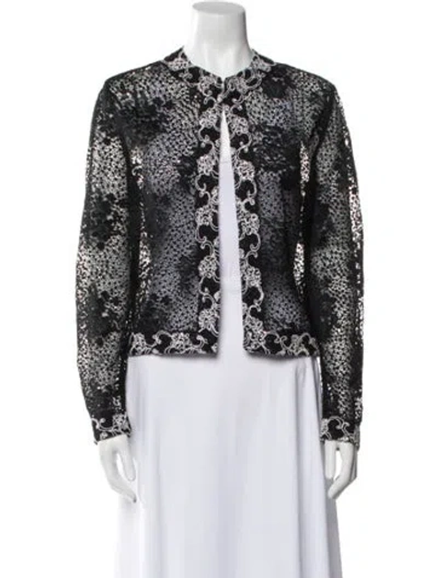 Pre-owned St John Printed Evening Jacket In Multi